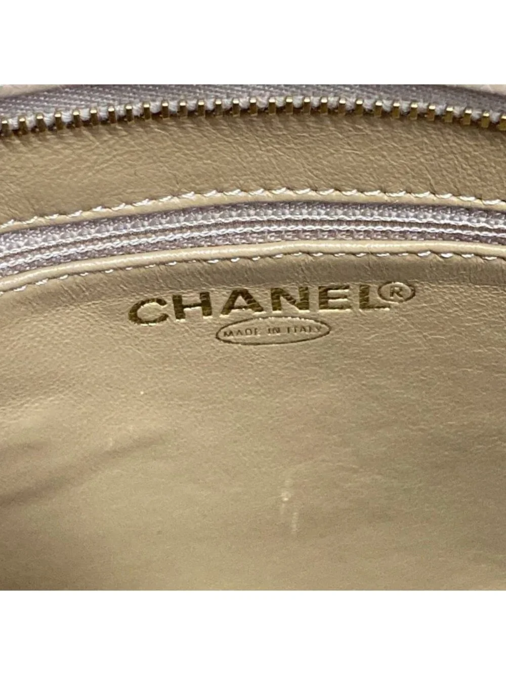 Chanel Tote Reissue Beige Gold CC Logo